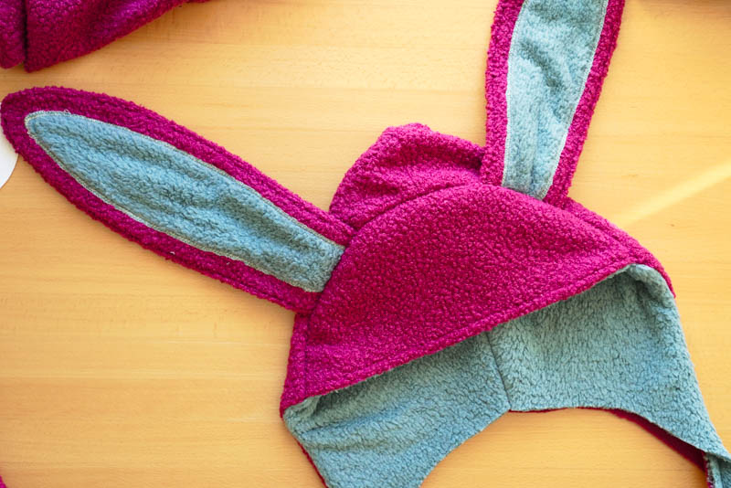 Střih a návod jak ušít chlupatou mikinu s kapucí - kapuce