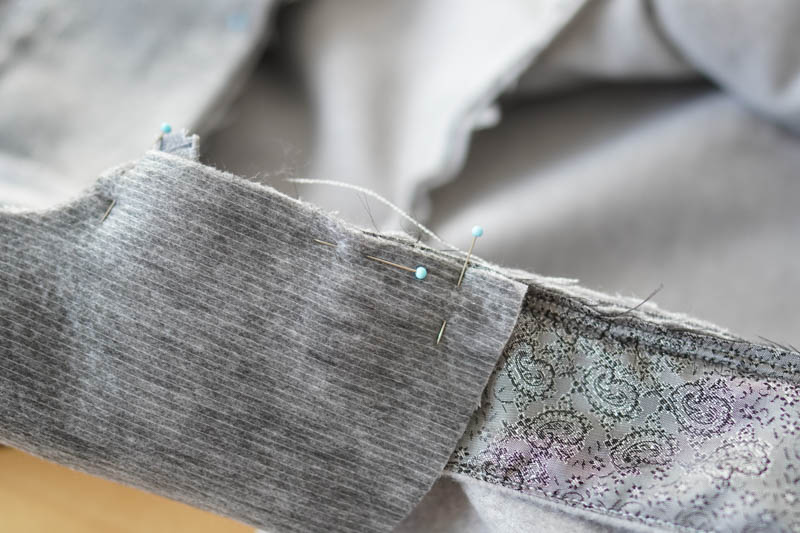 Jak ušít elegantní dámský kabát s podšívkou - kapuce s podšívkou