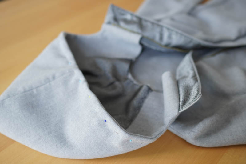 Jak ušít elegantní dámský kabát s podšívkou - kapuce s podšívkou