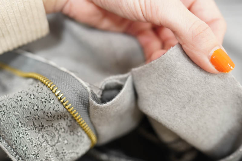 Jak ušít elegantní dámský kabát  - všití podšívky do kabátu