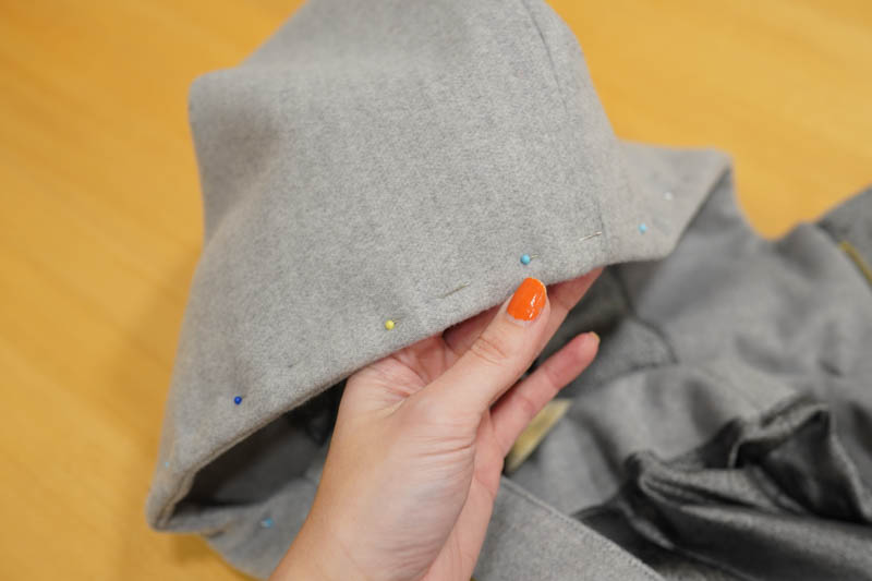 Jak ušít elegantní dámský kabát  - všití podšívky do kabátu