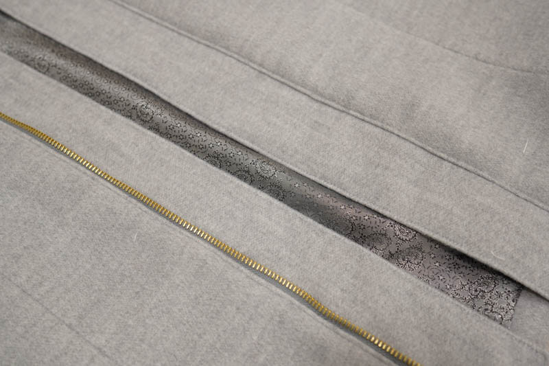 Jak ušít elegantní dámský kabát  - všití podšívky do kabátu