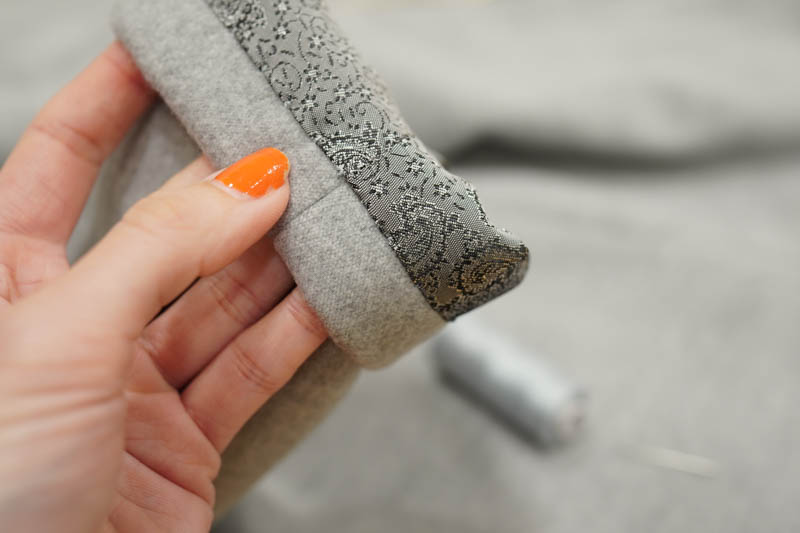 Jak ušít elegantní dámský kabát  - všití podšívky do kabátu