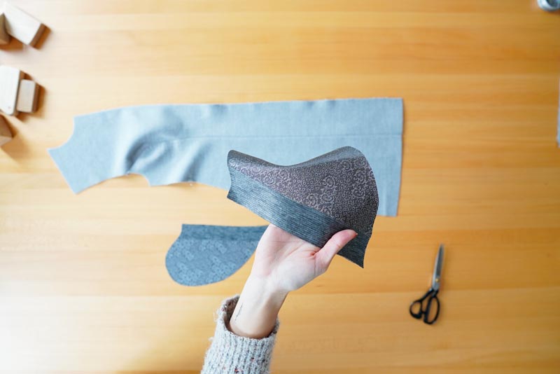 Jak ušít elegantní dámský kabát s podšívkou - šití kapes v bočním švu