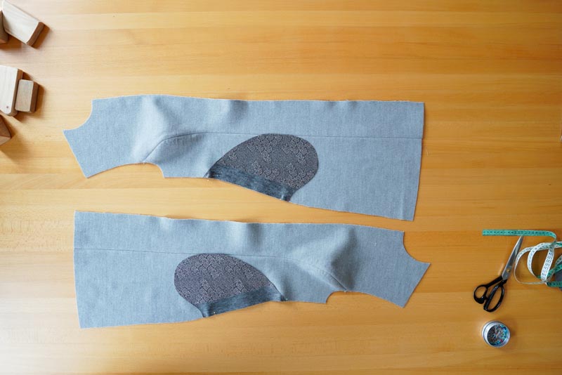 Jak ušít elegantní dámský kabát s podšívkou - šití kapes v bočním švu