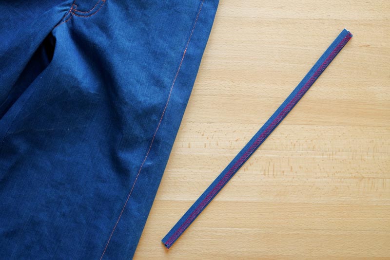 Jak ušít džíny - očka pro pásek