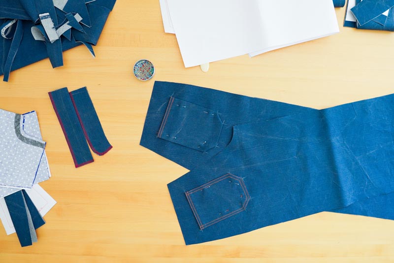 Jak ušít džíny - kapsy