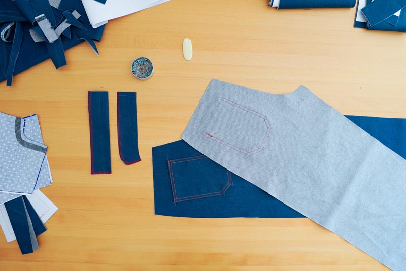 Jak ušít džíny - kapsy