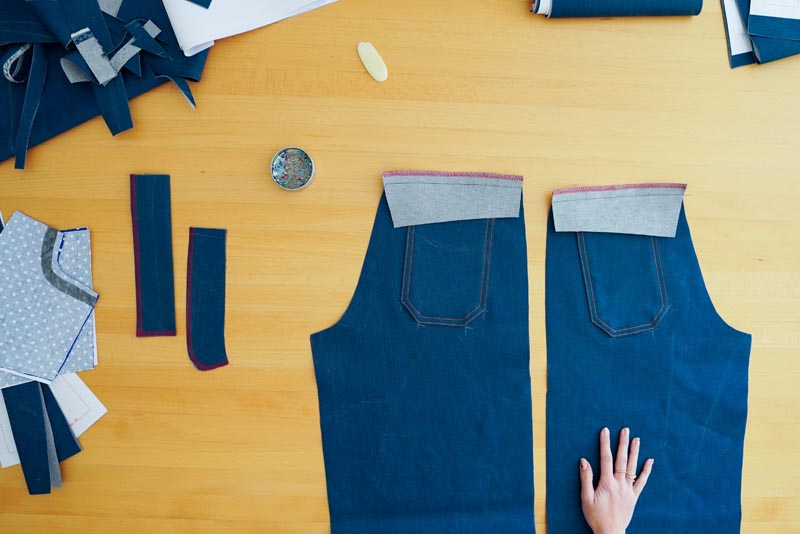 Jak ušít džíny - sedlo zadního dílu