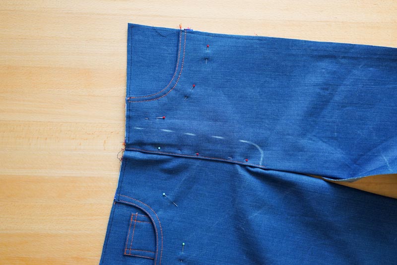 Jak ušít džíny - poklopec (rozparek zipu)