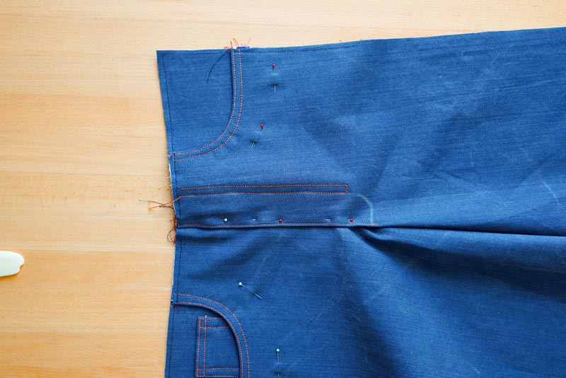 Jak ušít džíny - poklopec (rozparek zipu)
