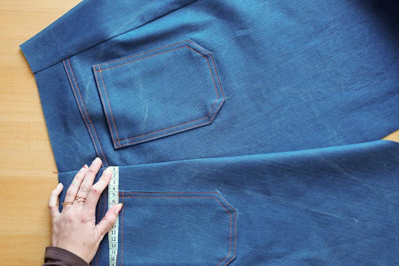 Jak ušít džíny - zadní sedový šev