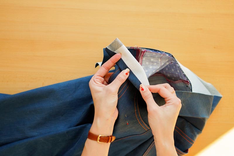 Jak ušít džíny - pásek