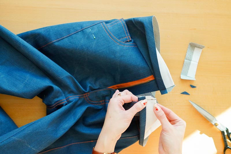 Jak ušít džíny - pásek