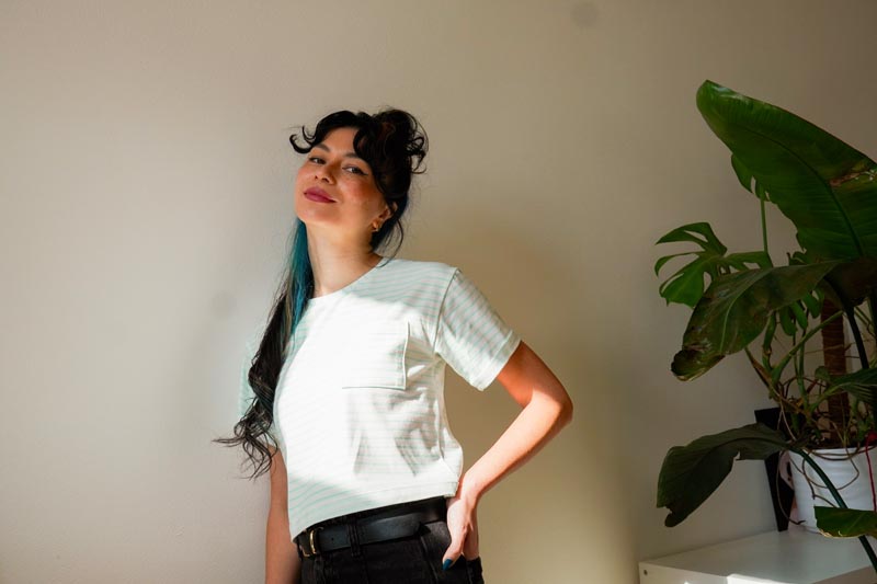 Střih a jednoduchý návod jak ušít dámské tričko krok za krokem, vhodné i pro začátečníky