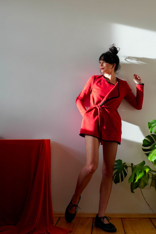 Střih a návod jak ušít jednoduchý dámský cardigan ze svetroviny