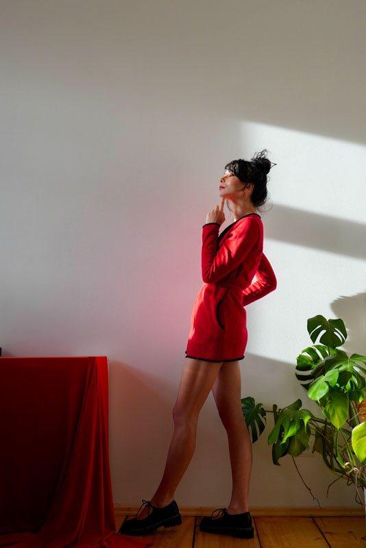 Střih a návod jak ušít jednoduchý dámský cardigan ze svetroviny