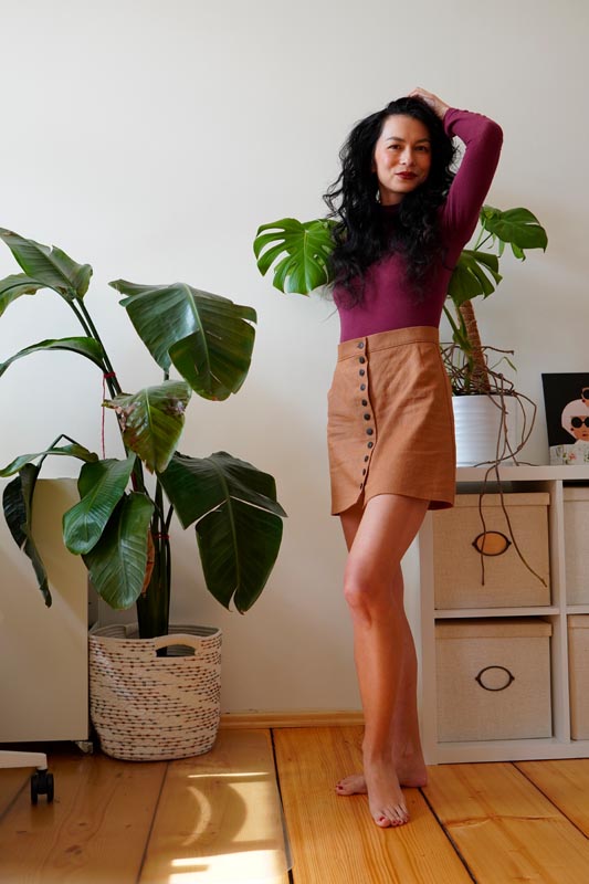 Střih a návod na šití nadčasové mini sukně