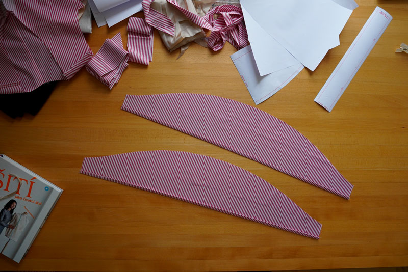 Střih a návod jak ušít dámské maxi šaty - rukávy