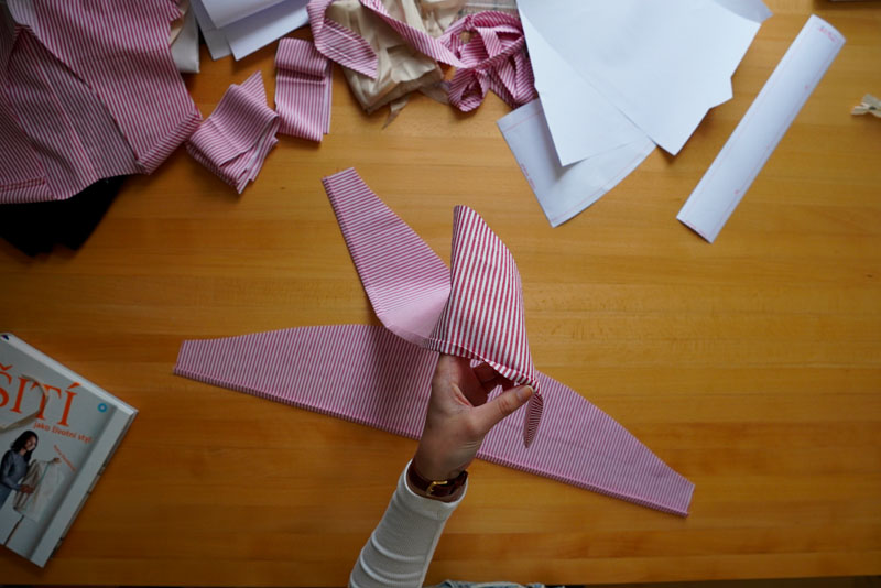 Střih a návod jak ušít dámské maxi šaty - rukávy