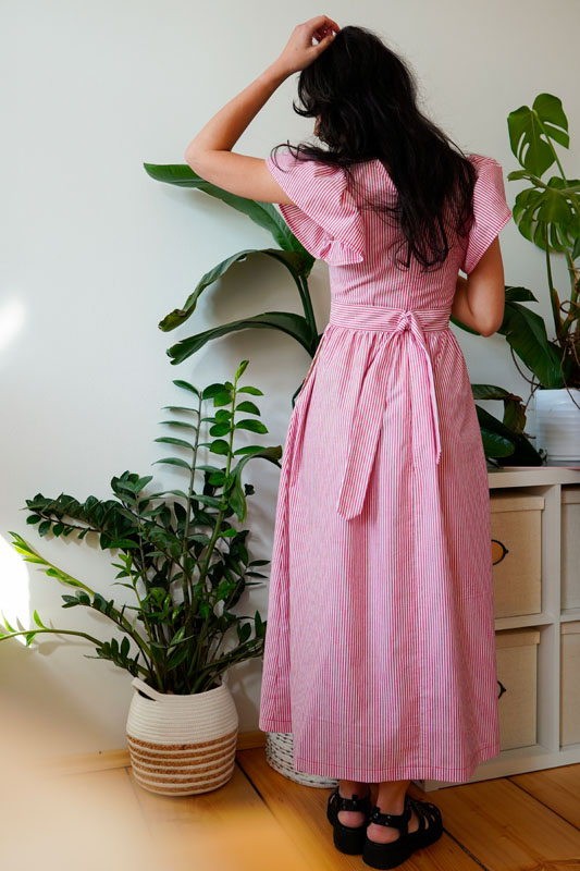 Střih a návod jak ušít dámské maxi šaty