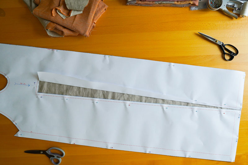 Střih a návod jak ušít pohodlné dámské šaty - střihová příprava