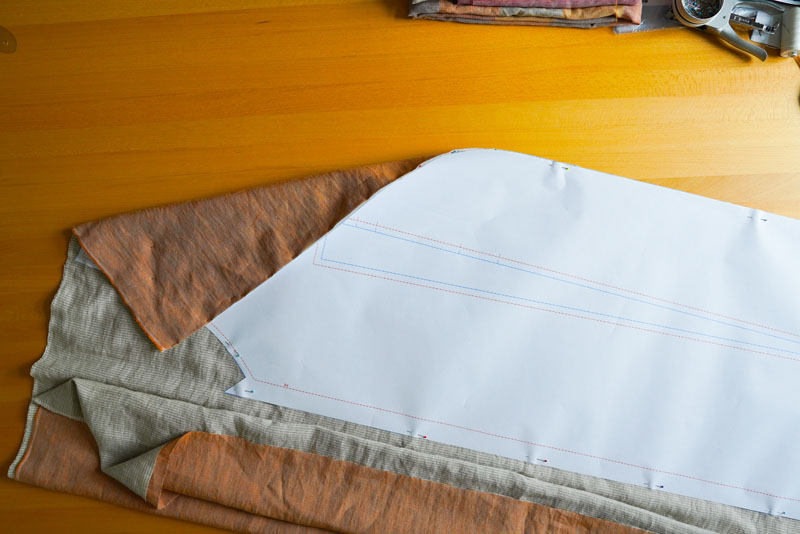 Střih a návod jak ušít pohodlné dámské šaty - střihová příprava