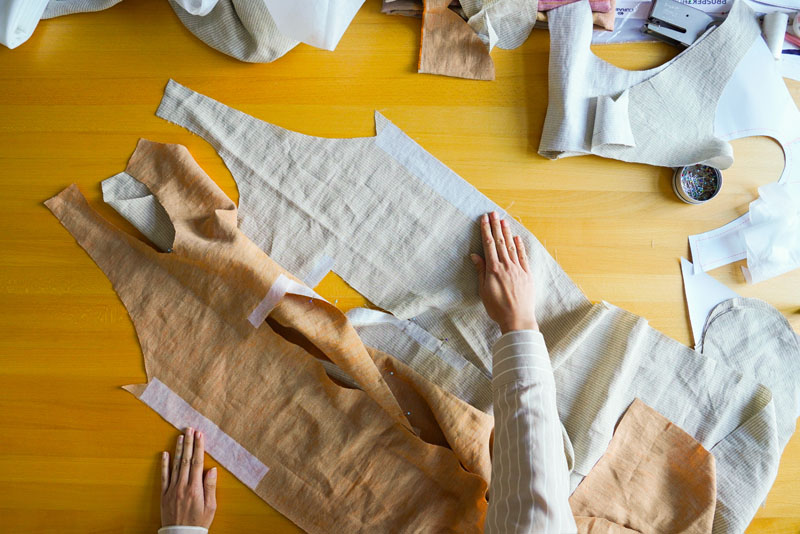 Střih a návod jak ušít pohodlné dámské šaty - vyztužení