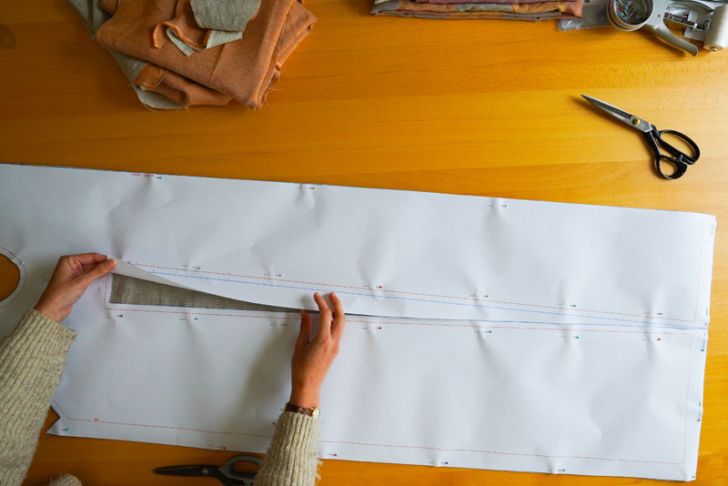 Střih a návod jak ušít pohodlné dámské šaty - střihová příprava