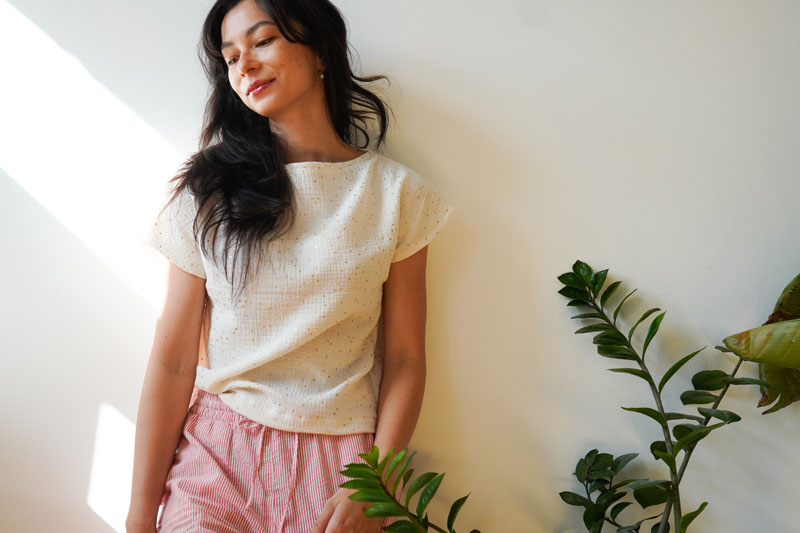 Střih a návod jak ušít jednoduché tričko pro úplné začátečníky