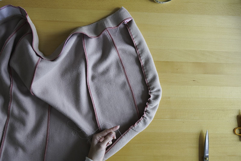 Jak ušít dámskou zavinovací pouzdrovou sukni - podrobný foto návod šití