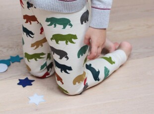 Medvědí legíny z BIO bavlny