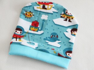 Eskymácká čepička - bavlněná čepice pro děti, látka Lillestoff