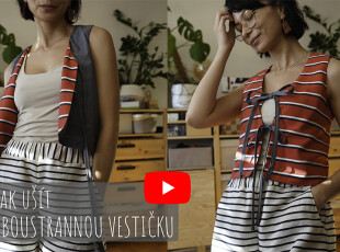 Jak ušít jednoduchou dámskou oboustrannou vestu COUNTRYSIDE (+ střih ve vel. 32–60)