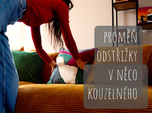 Co se zbytkem látek? Ušijte si originální chundelatý polštář!