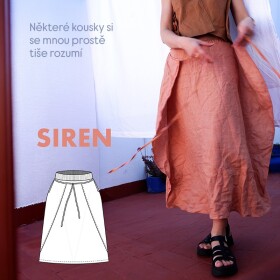 Sukně SIREN. Jedna jediná a pokaždé jiná. Můj oblíbený střih. Mám k němu o vzpomínku, že jsem k němu, tehdy nově vytvořenému, natočila svoje první reelsko. Byla jsem z toho tak nervózní, že jsem si ve videu uřízla vršek těla snad ze všech záběrů, aby nebyl vidět můj křečovitý výraz. No, od té doby už jsem jich pár natočila. A co začalo jako moje osobní peklo se nakonec přetavilo v jednu z věcí, co dneska naopak dělám moc ráda. Prostě růst. A tahle sukně roste se mnou taky.

PDF ➡️ https://www.prosikulky.cz/produkt/strih-damskou-sukni-kapsami-gumy-siren-zavinovacim-efektem

Papír ➡️ https://www.sitijakozivotnistyl.cz/strih-na-damskou-maxi-sukni-se-zavinovacim-efektem—kapsami-a-pasem-do-gumy/