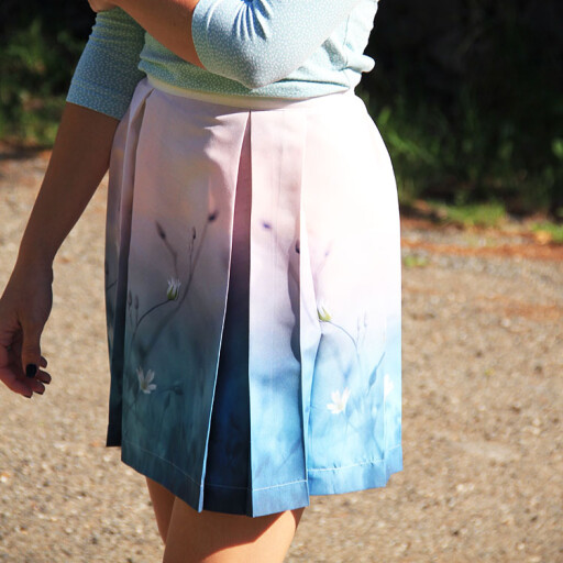 Střih - dámská skládaná sukně DAISY (velikosti 32 - 42)