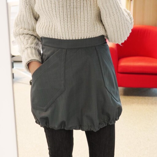 Střih - dámská zimní sukně WINTER (velikosti 32–60)
