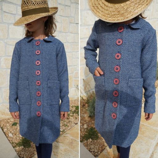 Střih na dětský kabát + návod na šití