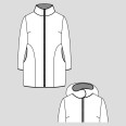 Střih - jednoduchá dámská bunda BASIC (velikosti 32 - 60)