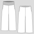 Střih na dámské široké tepláky PALAZZO (velikosti 32 - 60)