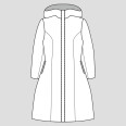 Střih - dámský kabát SALLY (velikosti 32–54)