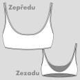 Střih - dámský podprsenkový top SIMPLY (velikosti 32–60)