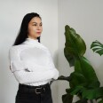 Střih - dámské tričko s kříženým stojáčkem ORIGAMI (velikosti 32–60)