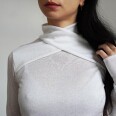 Střih - dámské tričko s kříženým stojáčkem ORIGAMI (velikosti 32–60)