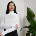 Střih - dámské tričko s kříženým stojáčkem ORIGAMI (velikosti 32–60)