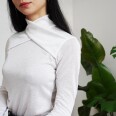 Střih - dámské tričko s kříženým stojáčkem ORIGAMI (velikosti 32–60)