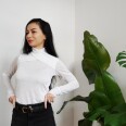 Střih - dámské tričko s kříženým stojáčkem ORIGAMI (velikosti 32–60)