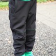 Střih - dětské softshellové kalhoty rostoucí