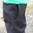 Střih - dětské softshellové kalhoty rostoucí